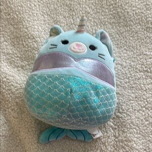Squishmallows Blue and Silver Stuffed Animal Plush